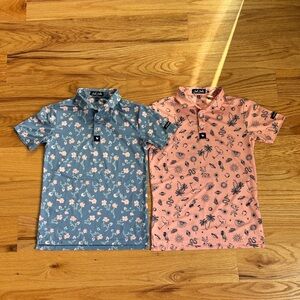 Bad Birdie kids performance polos size Small